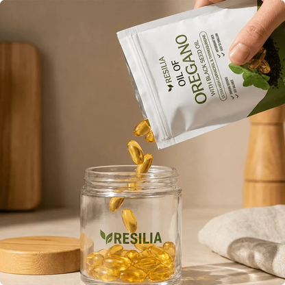 Resilia Oil Of Oregano Softgels with Black Seed Oil - 60 Softgels