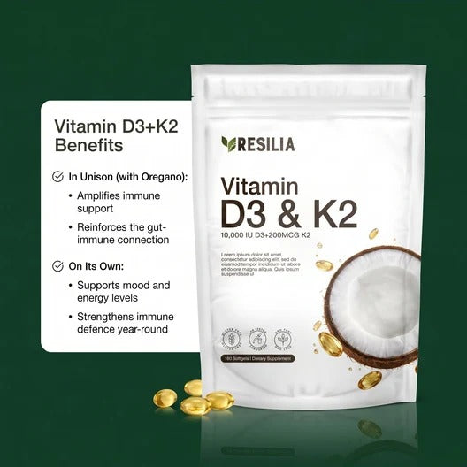 Resilia Oil Of Oregano Softgels with Black Seed Oil - 60 Softgels