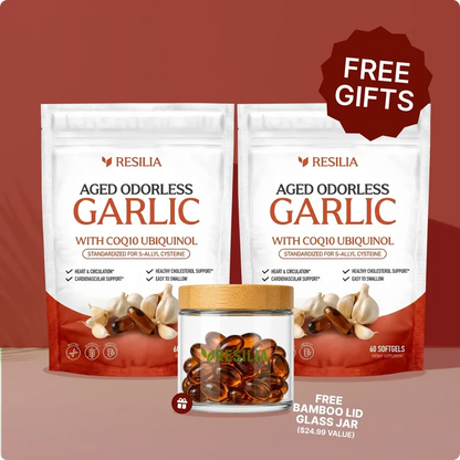 Resilia Odorless Aged Garlic Softgels (60 Count)