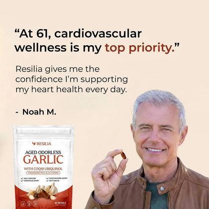Resilia Odorless Aged Garlic Softgels (60 Count)