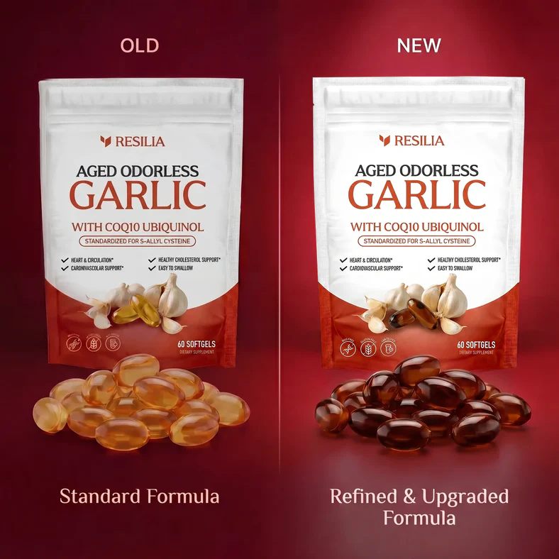 Resilia Odorless Aged Garlic Softgels (60 Count)